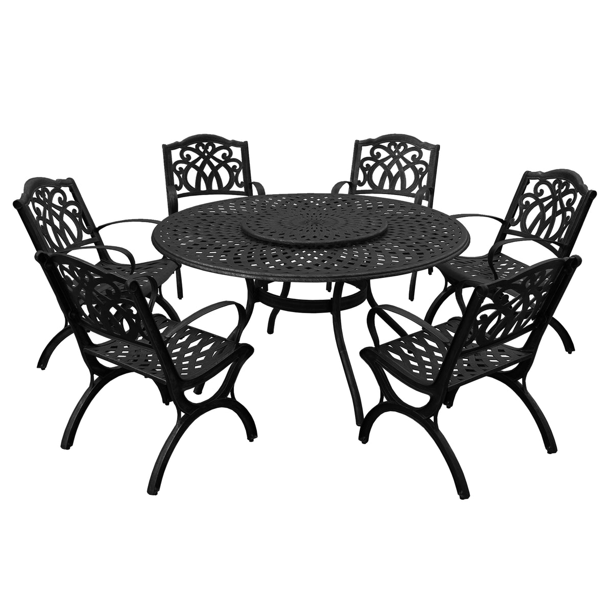 Sharicks Outdoor Round Patio Dining 7pc Set