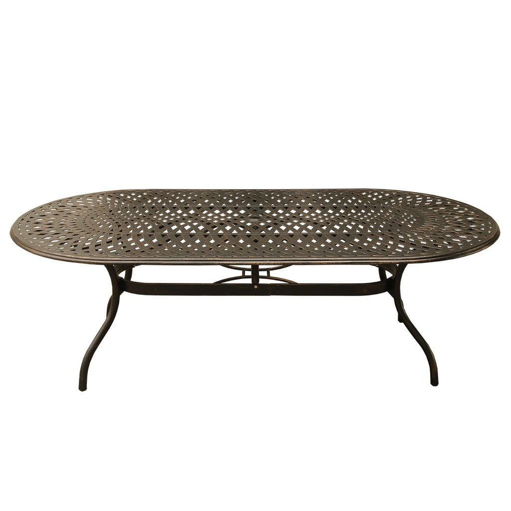 Sharicks Outdoor Large Oval Patio 9 pc Dining Set