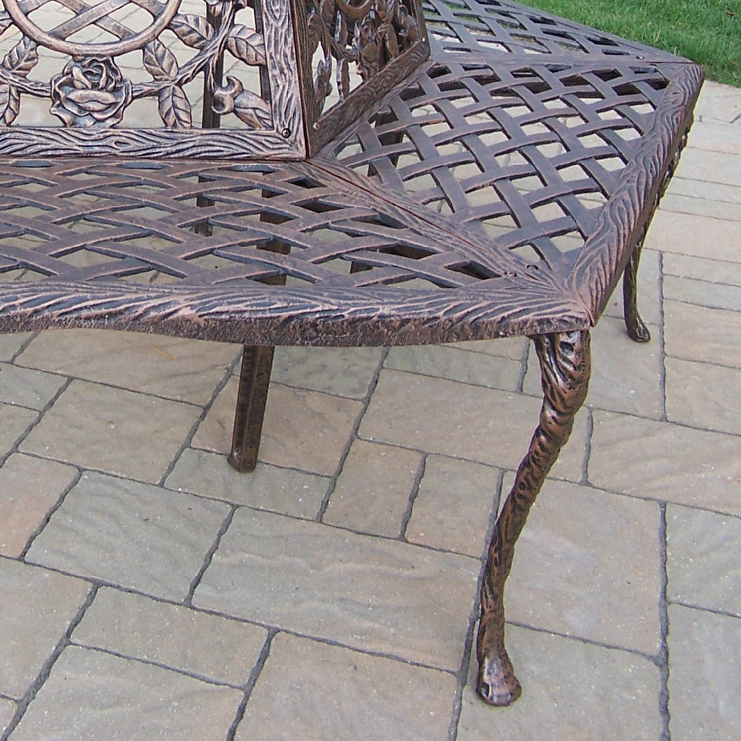 Sharicks Antique Bronze Rose Tree Bench