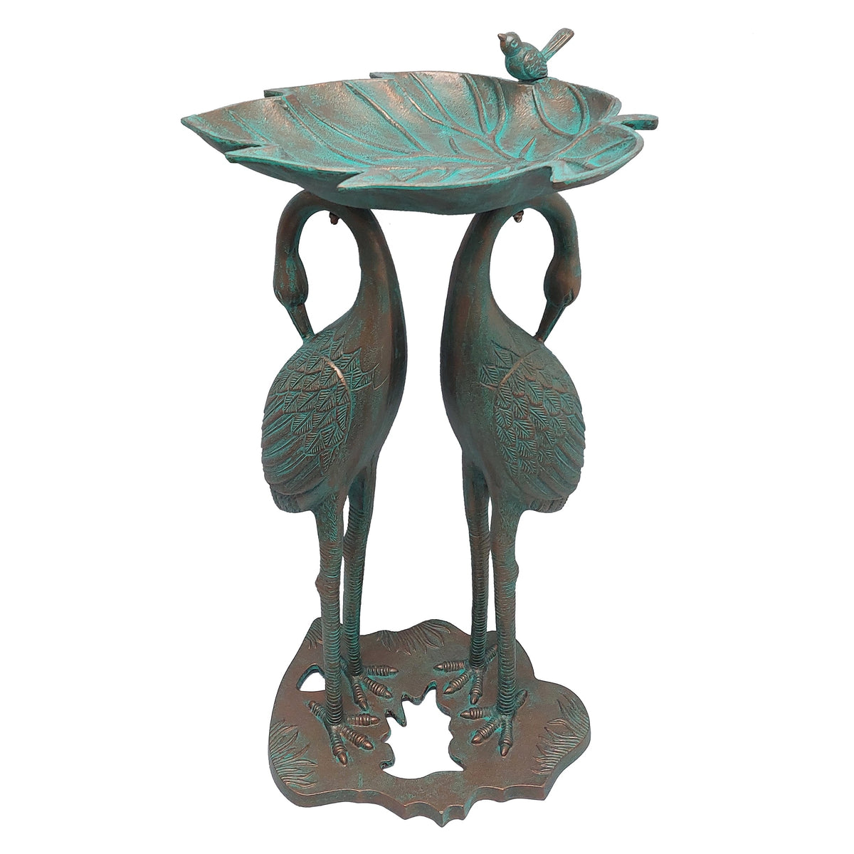Twin Crane Bird Bath