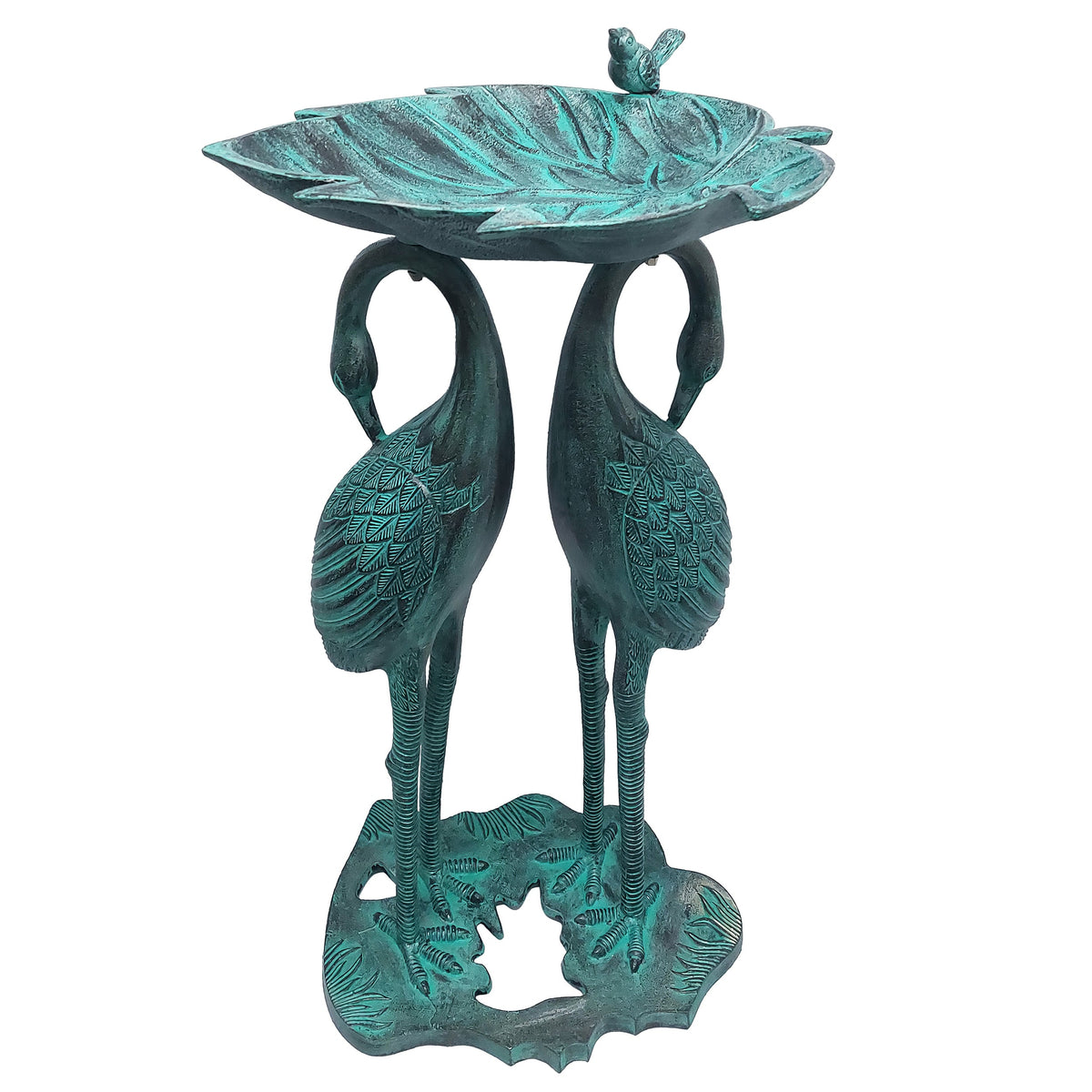 Twin Crane Bird Bath