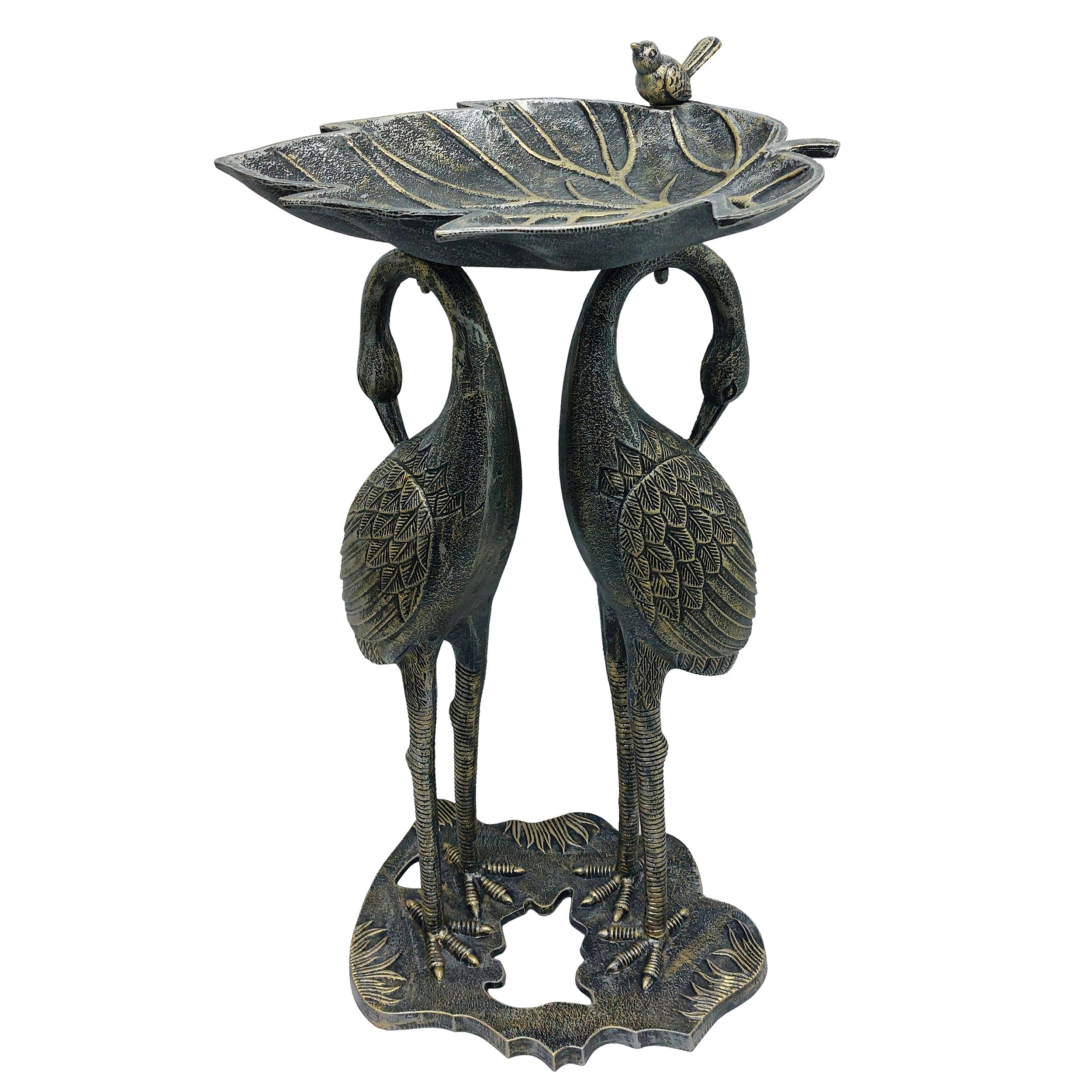 Twin Crane Bird Bath