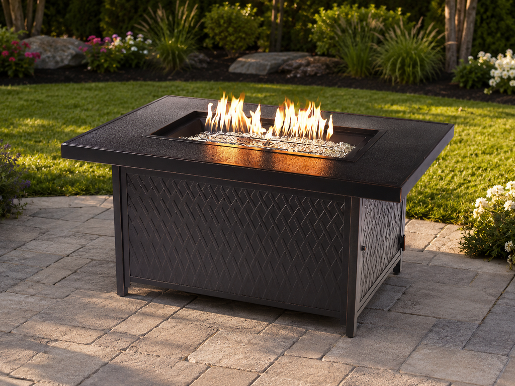 Sharicks 48-in Rectangular Propane Fire Table