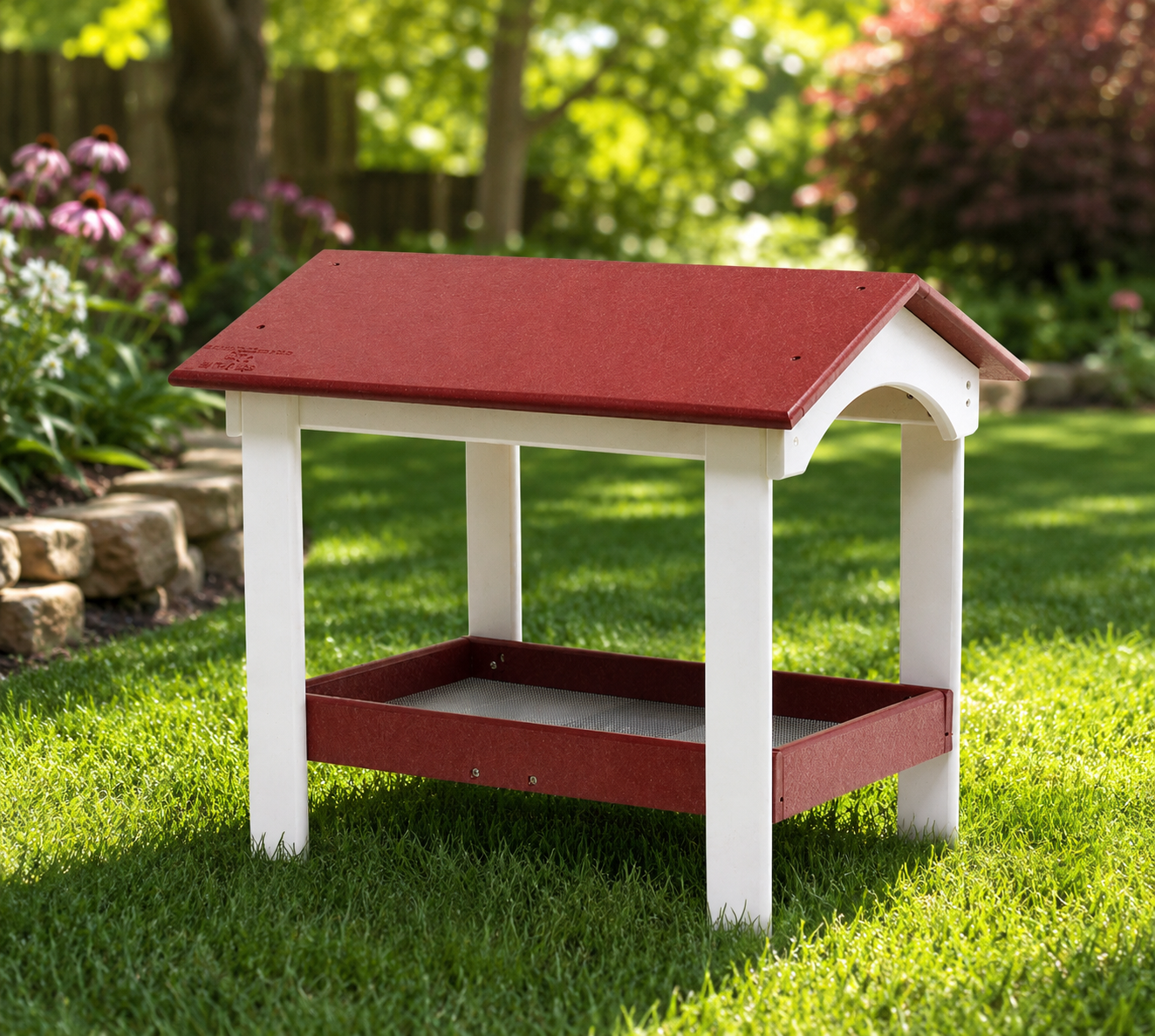 Amish-Made Ground Bird & Wildlife Feeder