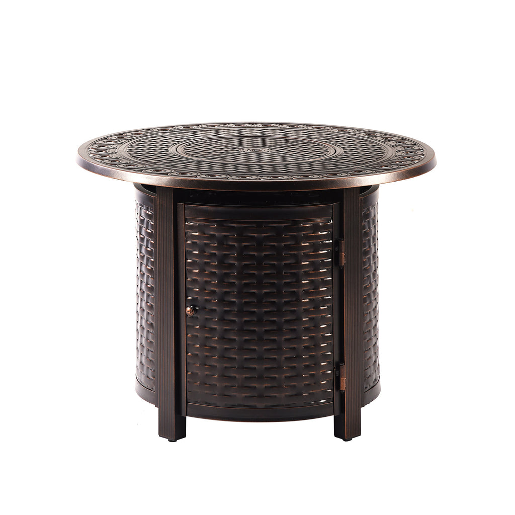 Sharicks 34-in Round Propane Fire Table