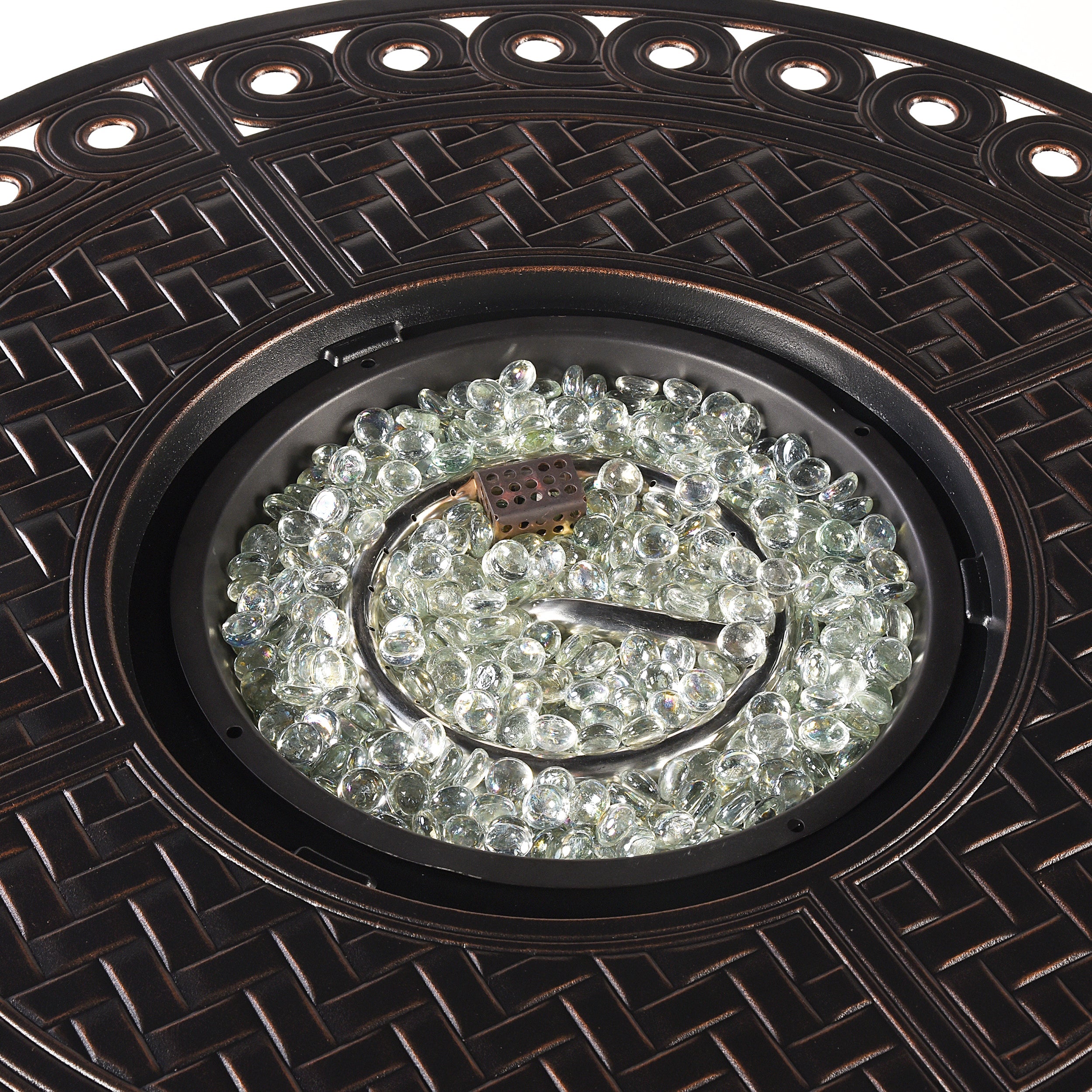 Sharicks 34-in Round Propane Fire Table
