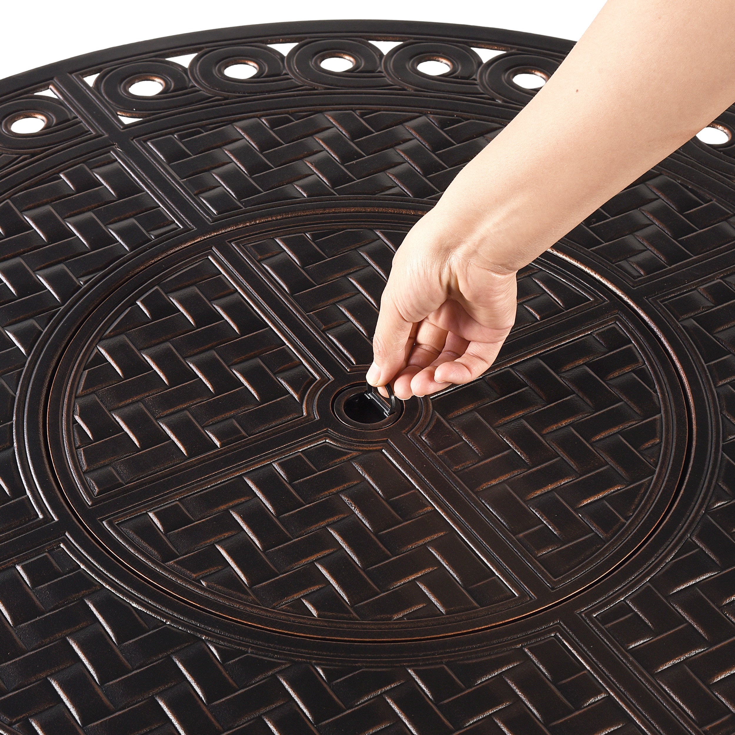 Sharicks 34-in Round Propane Fire Table