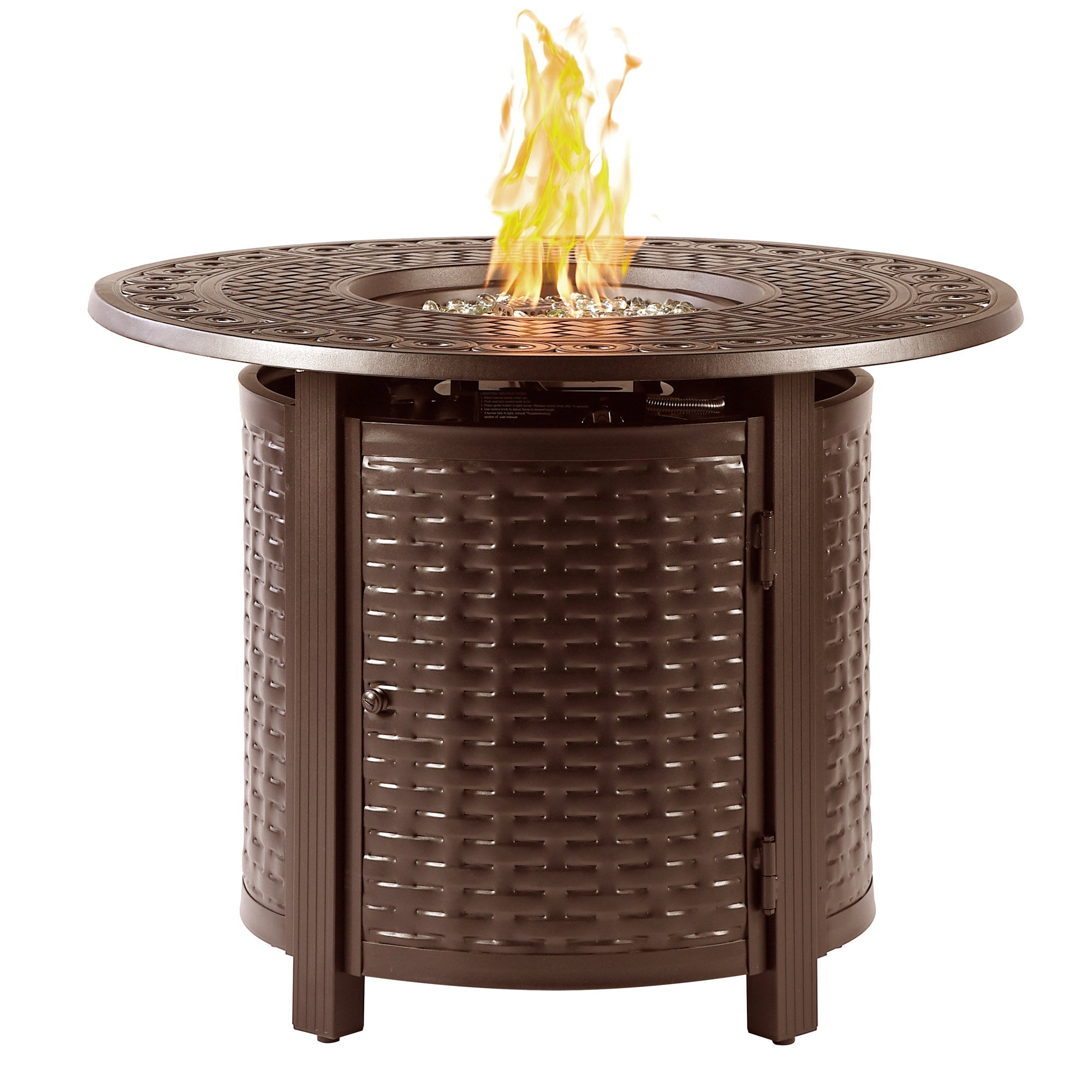 Sharicks 34-in Round Propane Fire Table