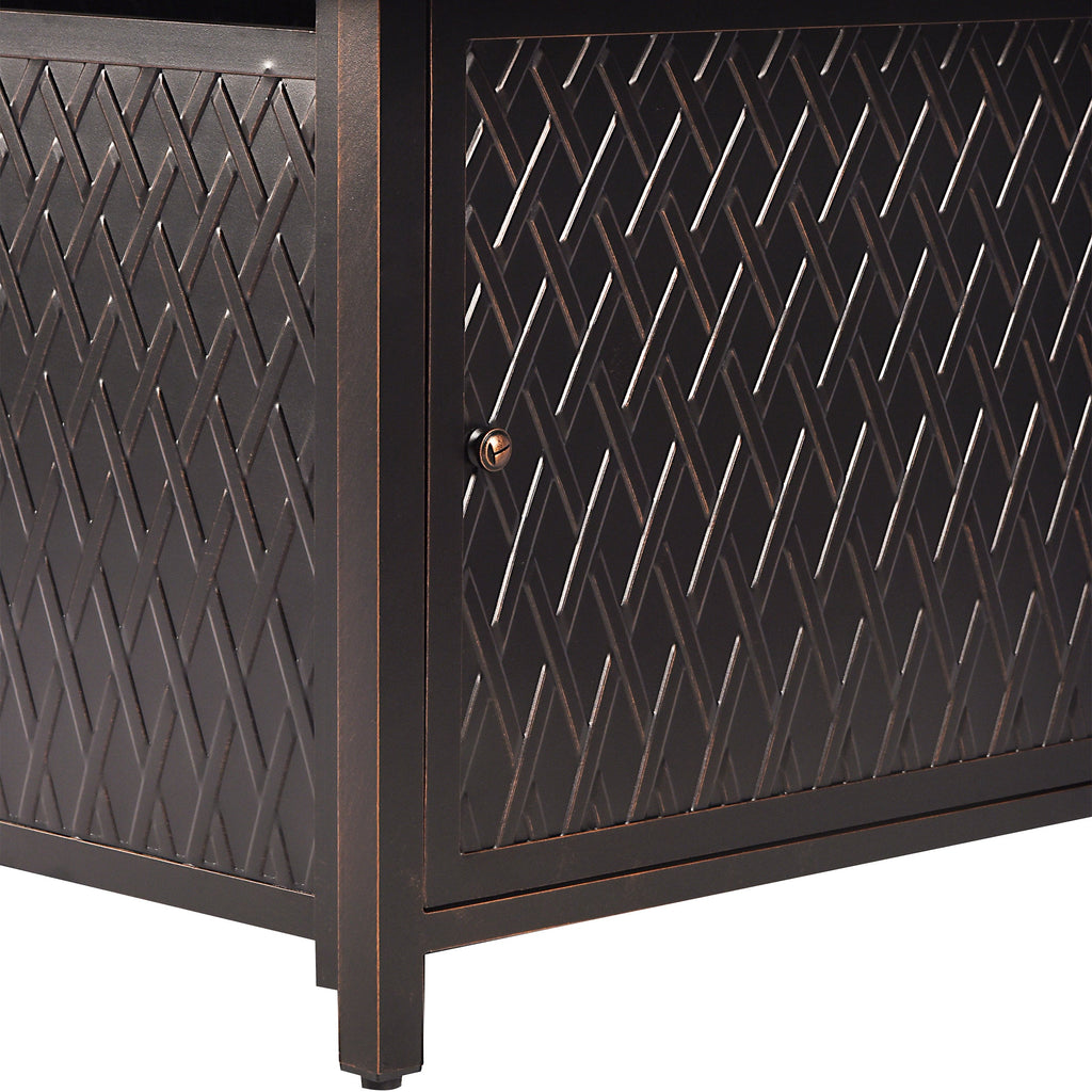 Sharicks 48-in Rectangular Propane Fire Table