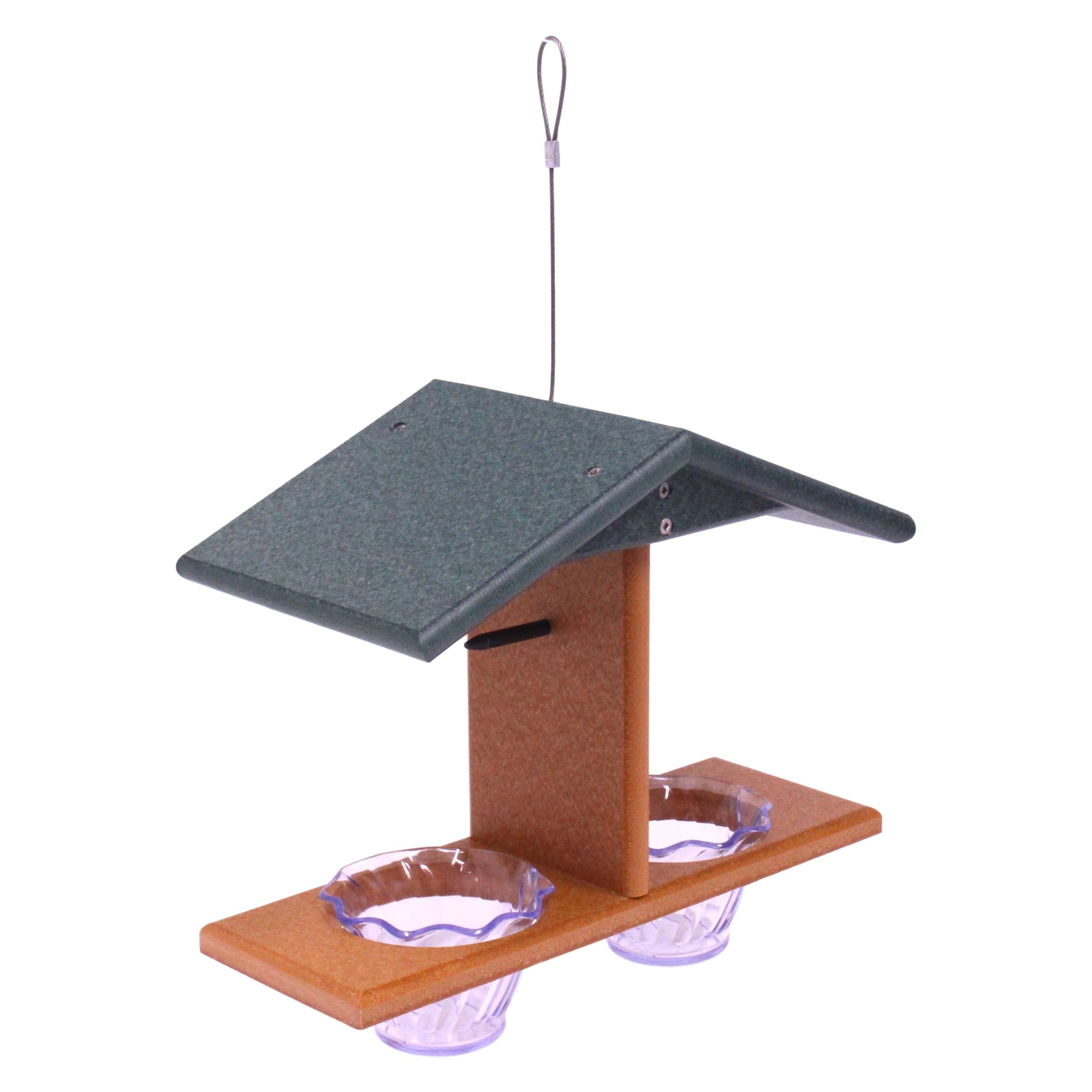 Amish-Made Double-Cup Oriole Jelly & Orange Bird Feeder