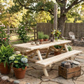 Cedar Creek Rustic Furniture Outdoor Farmhouse Dining Table