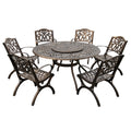 Sharicks Outdoor Round Patio Dining 7pc Set