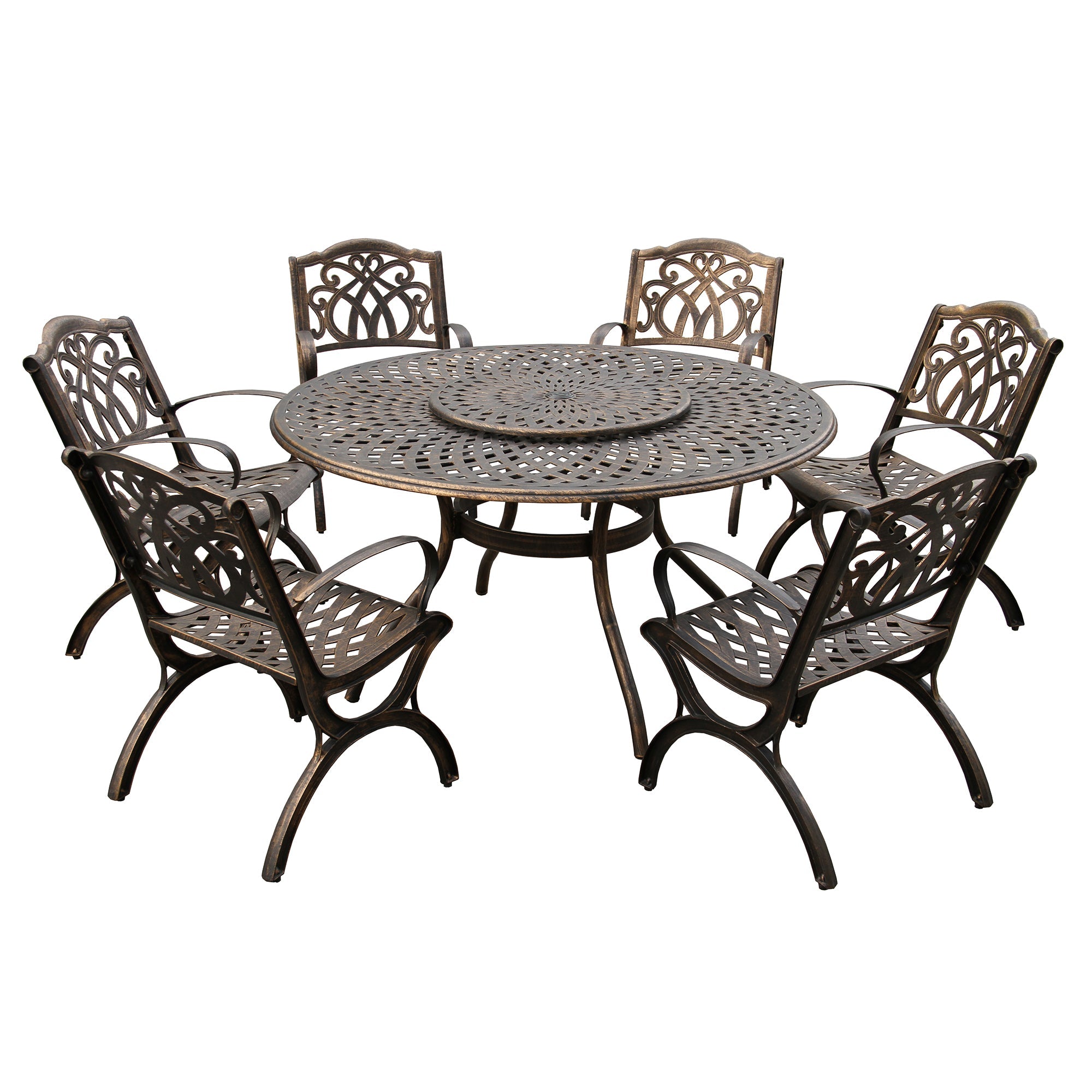 Sharicks Outdoor Round Patio Dining 7pc Set