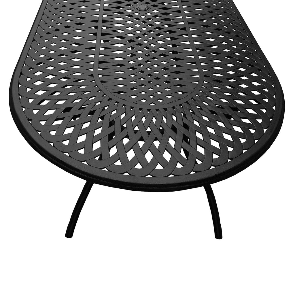 Sharicks Outdoor Large Oval Patio 9 pc Dining Set
