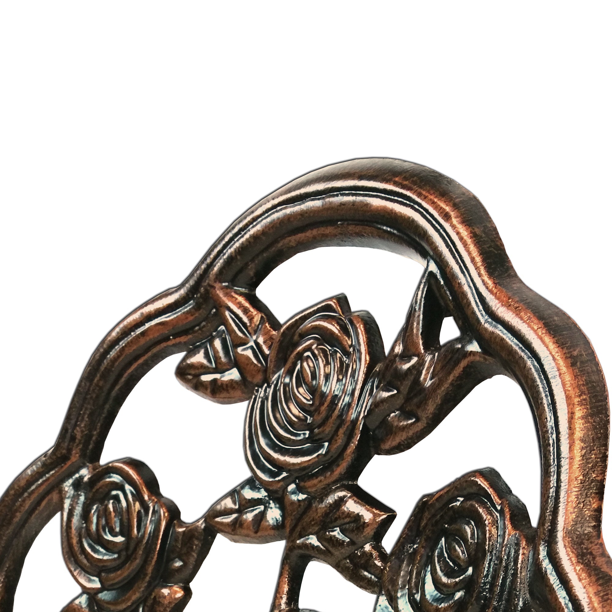 Sharicks Antique Bronze Patio Rose Bistro Set